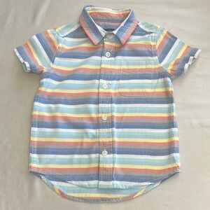 The Children's Place Blue and Yellow Button Down Shirt